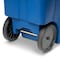 Toter Toter 48 Gal. Trash Can Blue with Quiet Wheels and Lid ANA48 - alternate 4
